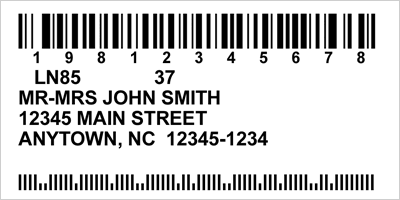 Sample Mailing Label