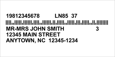 Sample Mailing Label